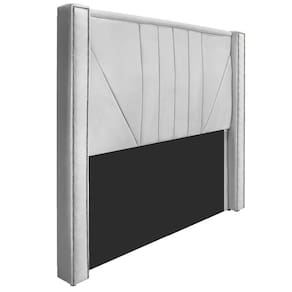 Cabeceira Casal 140 Cm Para Cama Box Suede Branco