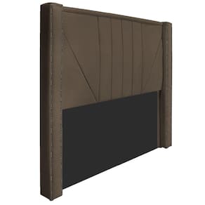 Cabeceira Casal 140 Cm Para Cama Box Suede Marrom