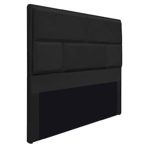 Cabeceira Casal Brick 140 Cm Cama Box Corano Preto