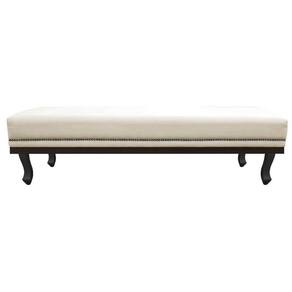Calçadeira Casal P02 140 Cm Para Cama Box Corano Bege
