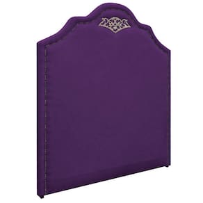 Cabeceira Queen P02 160 Cm Para Cama Box Suede Roxo