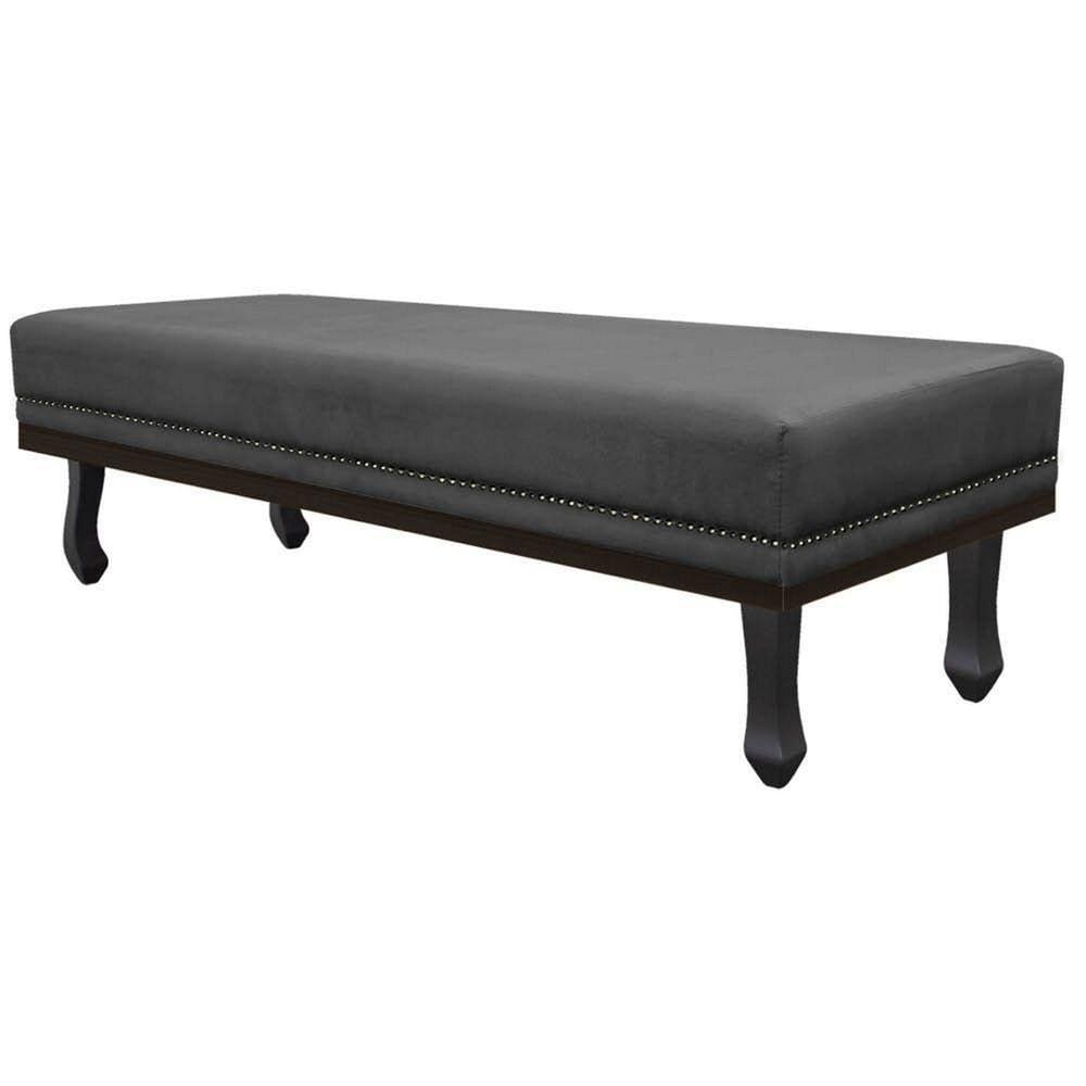Calçadeira Casal P02 140cm - Doce Sonho Móveis Cinza Escuro
