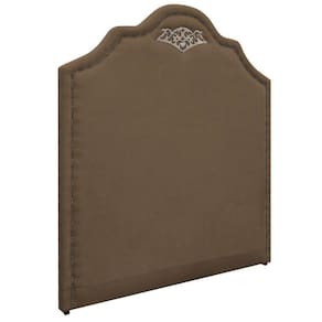 Cabeceira Casal Orlando P02 140cm Suede Marrom