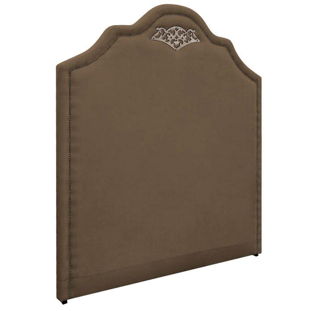 Cabeceira Queen Orlando P02 160cm Suede Marrom