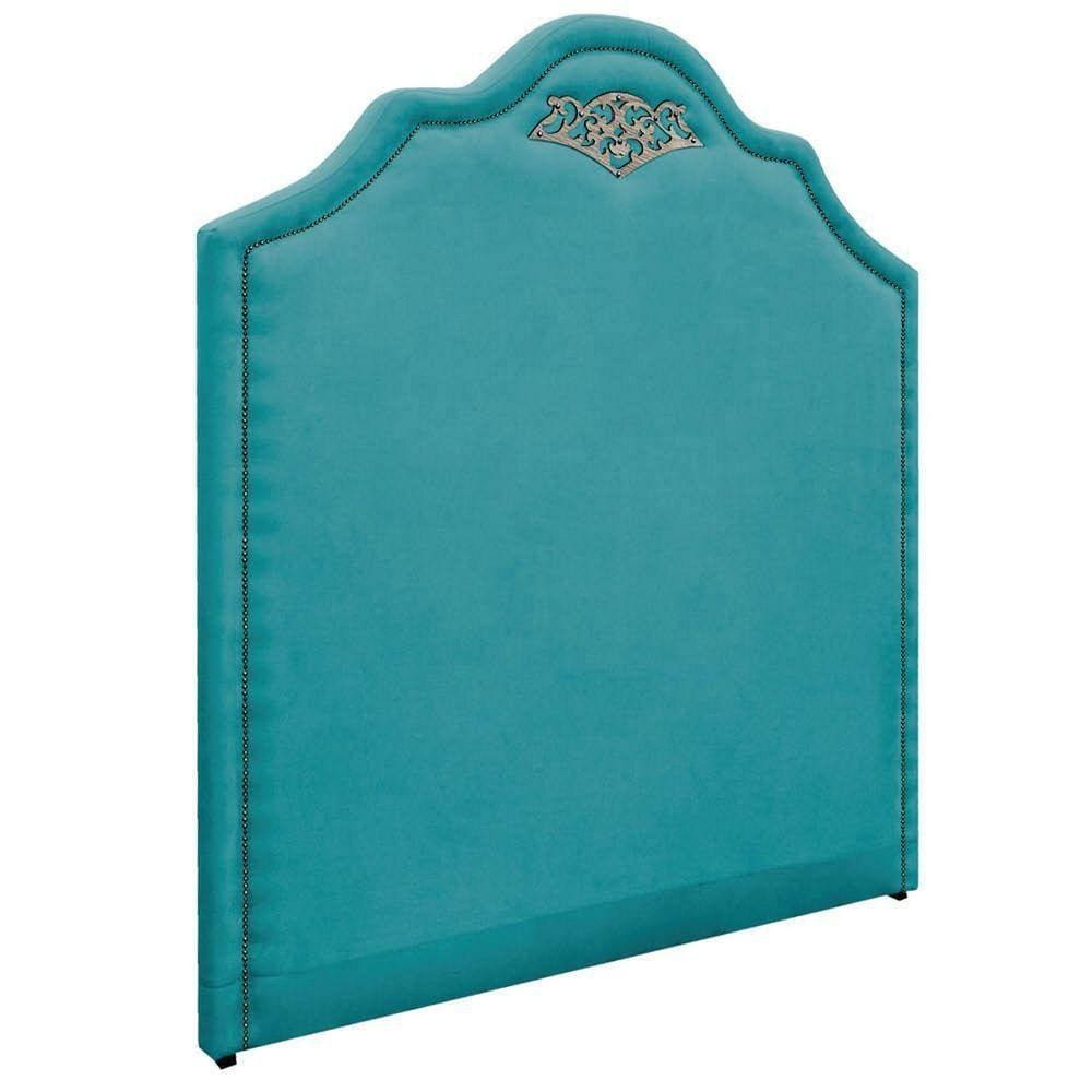 Cabeceira King P02 195cm - Doce Sonho Móveis Azul Turquesa