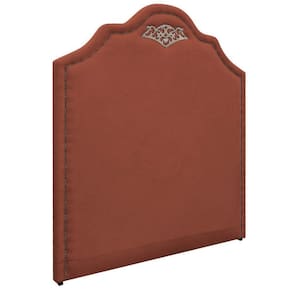 Cabeceira Solteiro 90 Cm Para Cama Box Suede Terracota