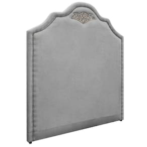 Cabeceira Solteiro 90 Cm Para Cama Box Suede Cinza