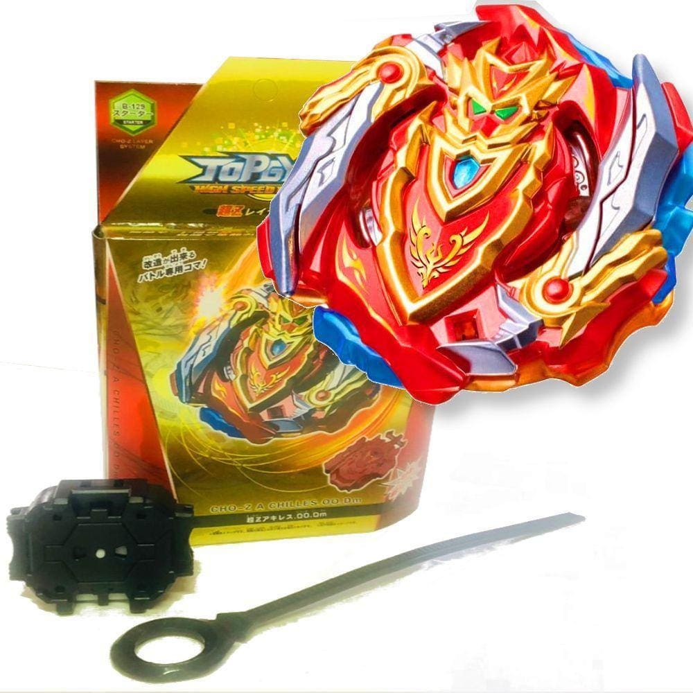 Beyblade QuadStrike Pião e Lançador - Zeal Achilles A8