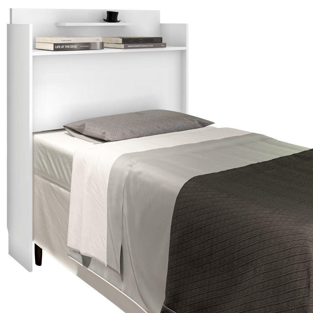 Cabeceira Solteiro Box Charlotte Branco