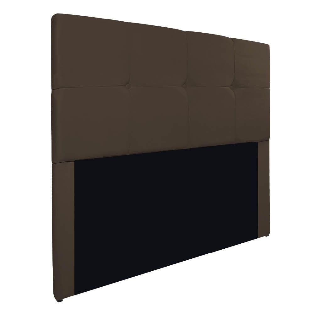 Cabeceira Solteiro Marseille P02 90 Cm Suede Marrom