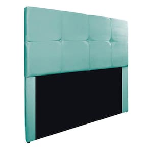 Cabeceira Casal Marseille P02 140 Cm Suede Azul Tiffany