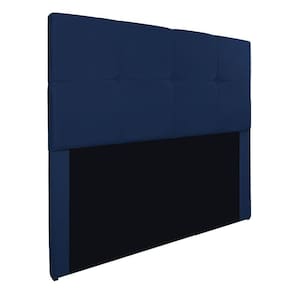 Cabeceira Casal Marseille P02 140 Cm Suede Azul Marinho