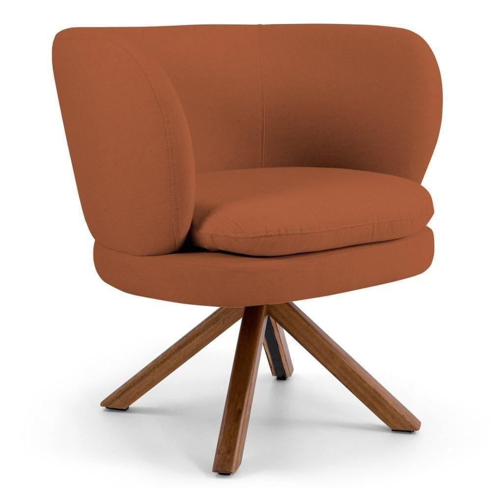 Poltrona Melissa Base Giromad Giratória B-262 Telha