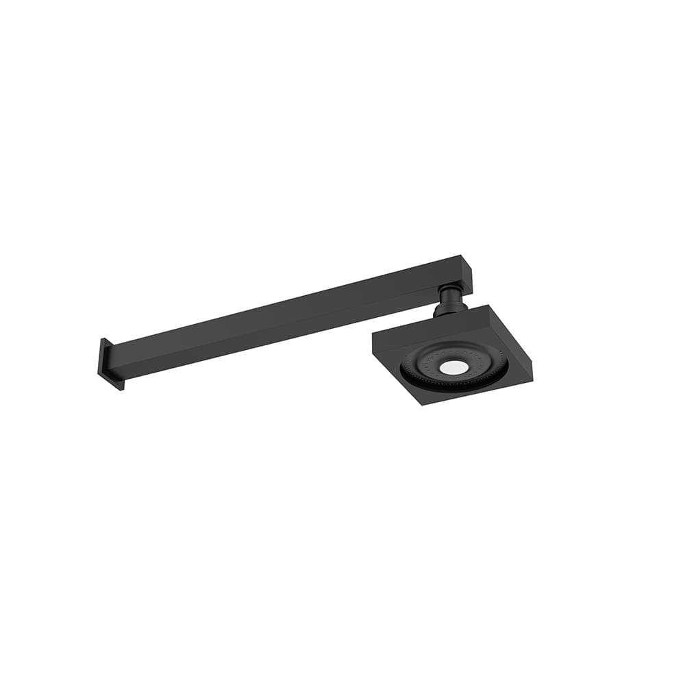 Chuveiro Ducha Auto Limpante com Haste Quadrada - Black WJ-0937-H