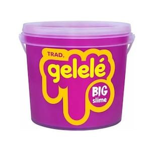 Slime Gelelé Big Slime Tradicional Roxo Balde 1,5kg