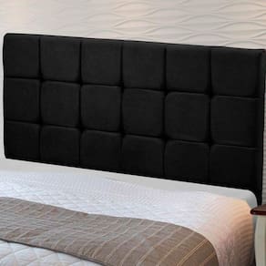 Cabeceira Julia 1,40 M Casal Com Design Moderno Preto