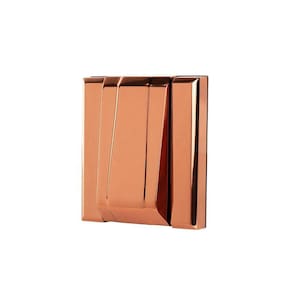Acabamento Tampa Descarga Hydra Luxo Metal Rose Brilhante