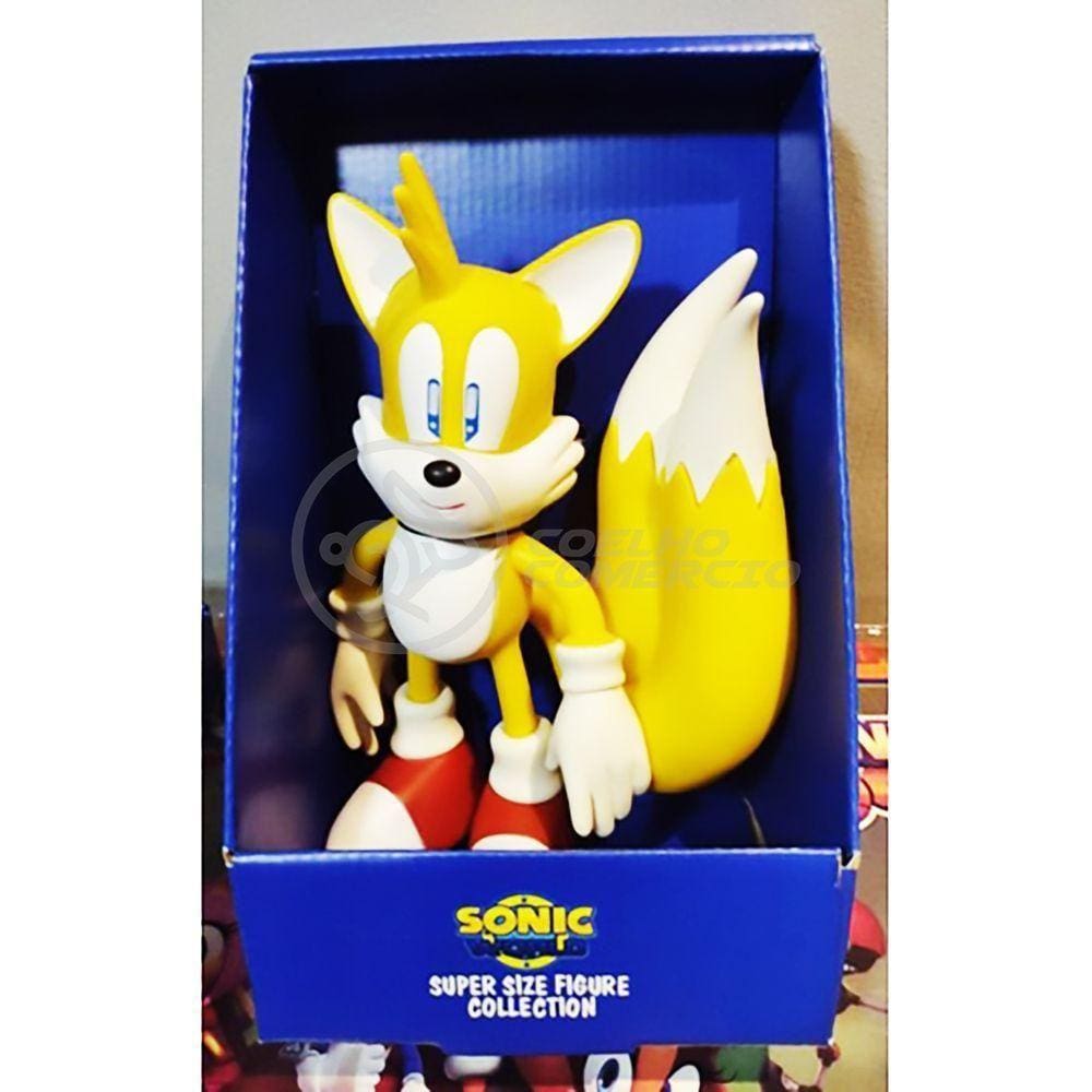 Boneco Action Figure Sonic Articulado Grande Super Size - 23cm - Sonic World