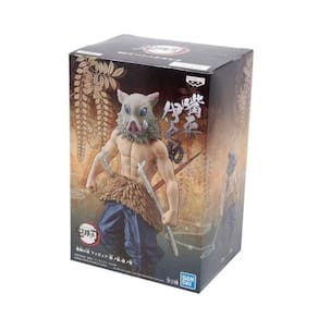 Action Figure Boneco Inosuke Hashibira Demon Slayer 14cm