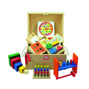 Baú Pedagógico Com 10 Brinquedos