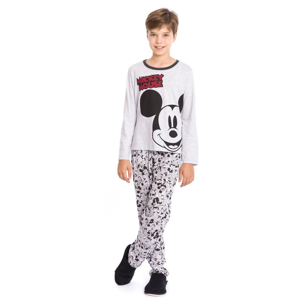Pijama Longo Juvenil Masculino Mickey Mouse - Disney 28.03.0010