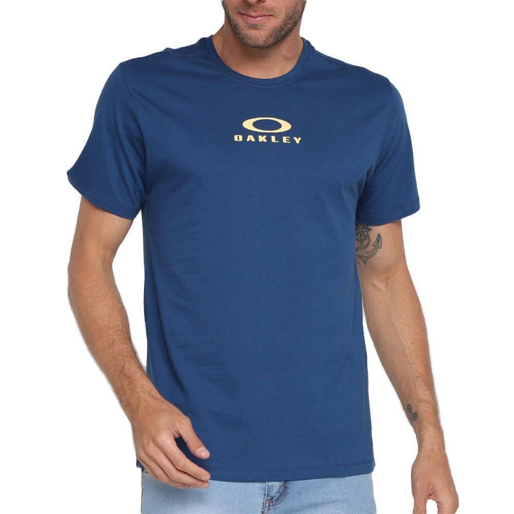 Camiseta Masculina Oakley Bark Tee Branco