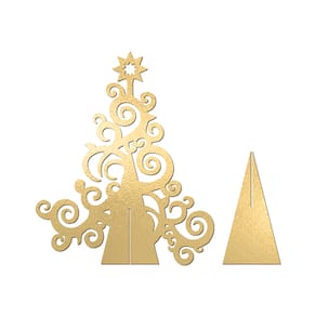 Árvore De Natal Com Arabesco 33cmx40cm - Cria Arte Laser