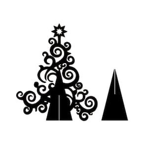 Árvore De Natal Com Arabesco 33cmx40cm - Cria Arte Laser