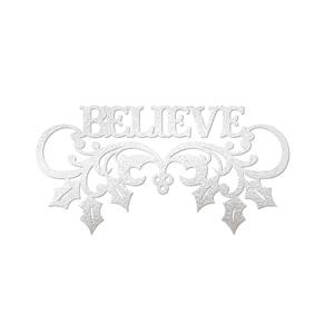 Believe Com Ramos 40cmx20cm - Cria Arte Laser