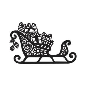 Arte Trenó De Natal 30cmx19cm - Cria Arte Laser