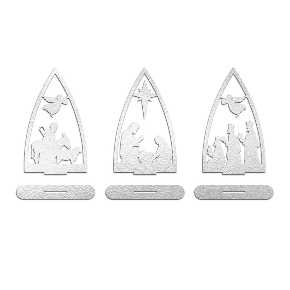 Trio Presépio Natal 9cmx15cm - Cria Arte Laser