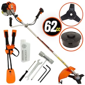 Roçadeira Profissional á Gasolina Vulcan VR620H 2T 62CC 3HP Guidão Bi-partido com Faca 3 Pontas, Carretel de Nylon, Cinto 2 Pontos e Kit Ferramentas