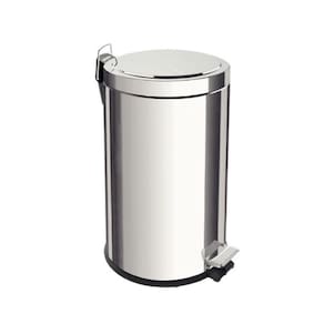 Lixeira Inox Tramontina Brasil 12L Com Pedal E Balde Interno Removível 94538112