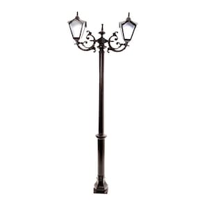 Poste Colonial De Jardim Monte Verde Alumínio Fundido 224Cm