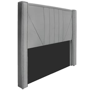 Cabeceira Casal Minsk P02 140cm Cama Box Corano Cinza