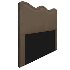 Cabeceira Casal Bari P02 140 cm Para Cama Box Suede Marrom