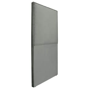Cabeceira Solteiro Bali 90 Cm Cama Box Corano Cinza