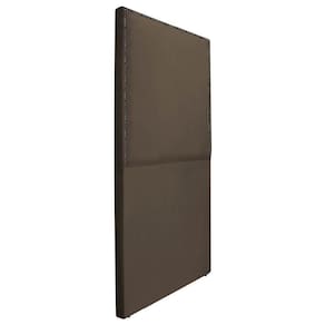Cabeceira Solteiro Bali 90 Cm Cama Box Suede Marrom