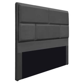 Cabeceira Queen Brick P02 160 cm Para Cama BoxCinza Escuro