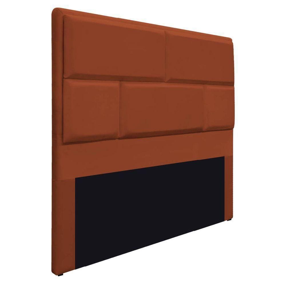 Cabeceira Casal Brick P02 140 cm Para Cama BoxTerracota