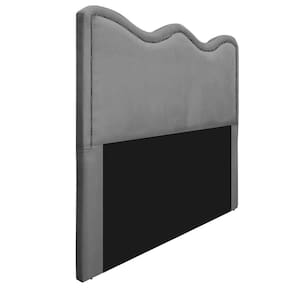 Cabeceira King Bari 195 Cm Cama Box Suede Cinza