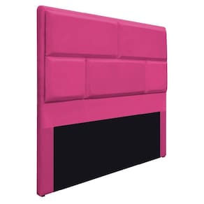 Cabeceira Solteiro Brick P02 90 cm Para Cama Box Suede Pink