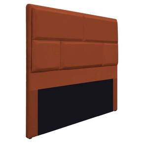 Cabeceira King Brick 195 Cm Cama Box Suede Terracota