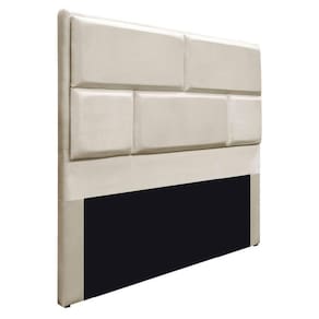 Cabeceira Casal Brick 140 Cm Cama Box Corano Bege