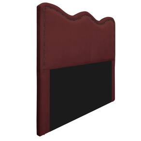 Cabeceira Casal Bari 140 Cm Cama Box Suede Bordô