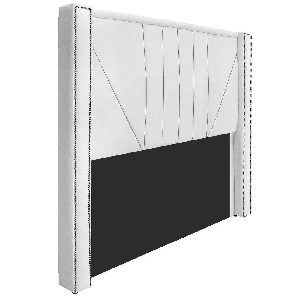 Cabeceira Casal Minsk P02 140cm Cama Box Corano Branco