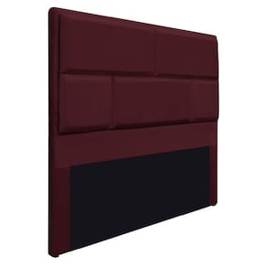 Cabeceira Casal Brick P02 140 cm Para Cama Box Bordô
