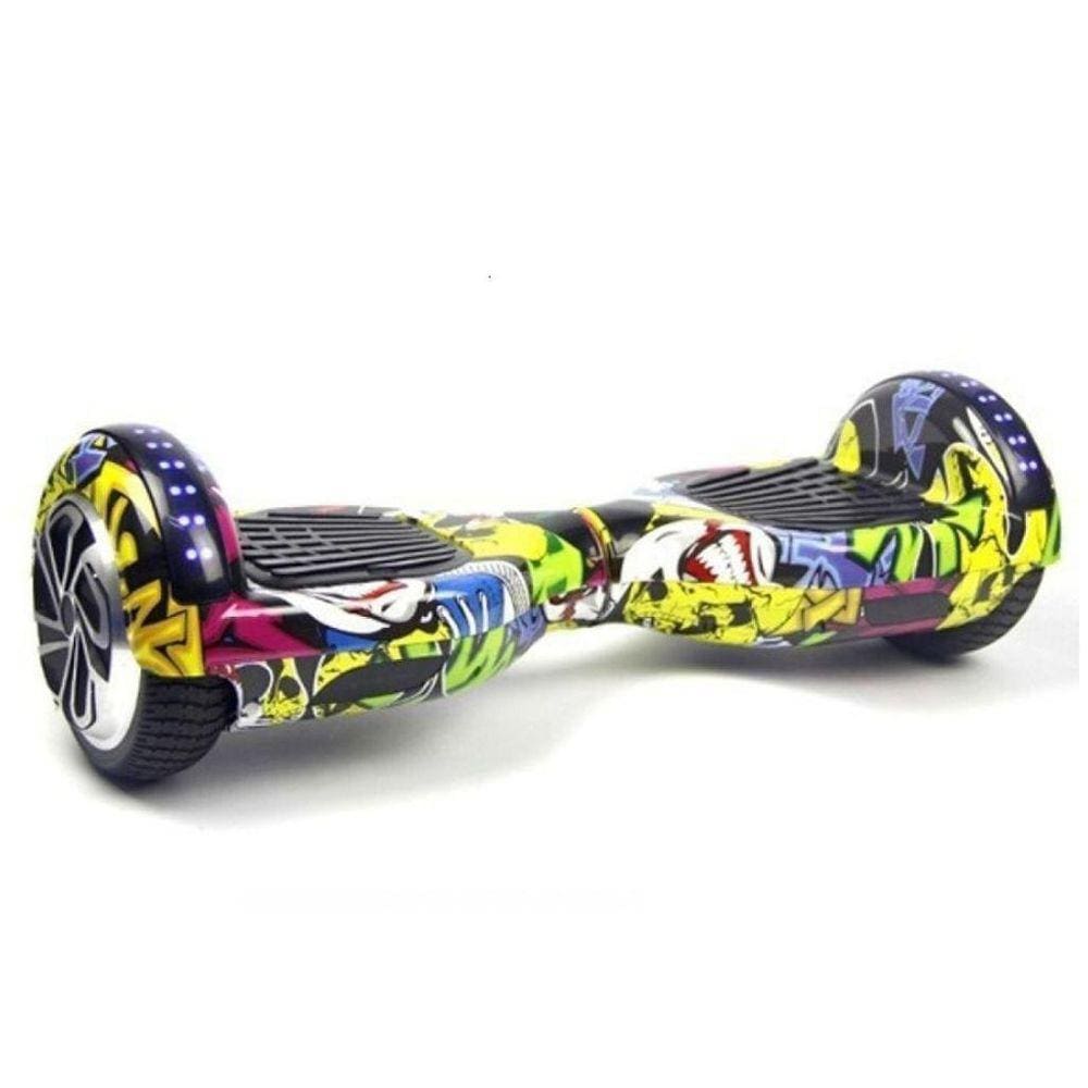 Hoverboard Skate Elétrico 6.5'' Fogo e Água com LED e Bluetooth em