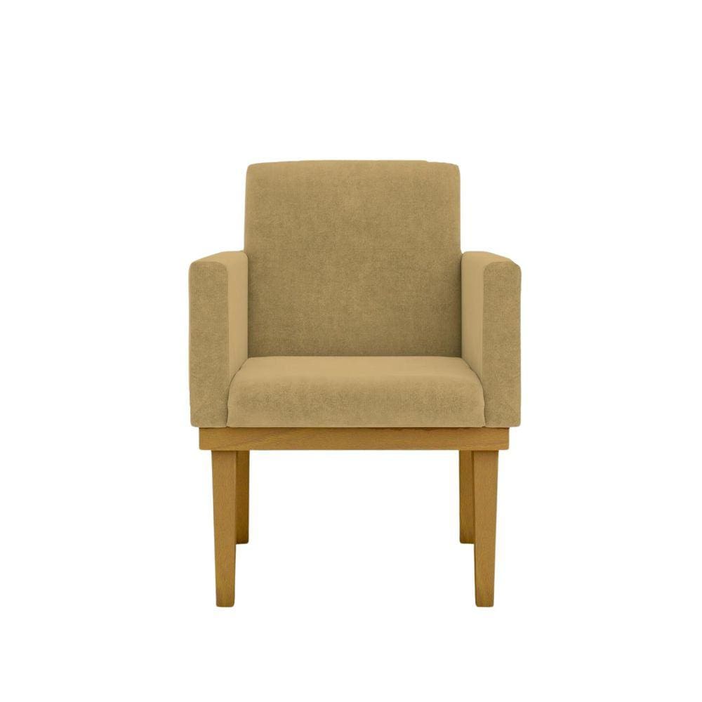 Poltrona Decorativa Base + Reforçada Preto Balaqui Decor