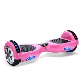 Hoverboard Skate Elétrico 6.5 Rosa Led Bluetooth